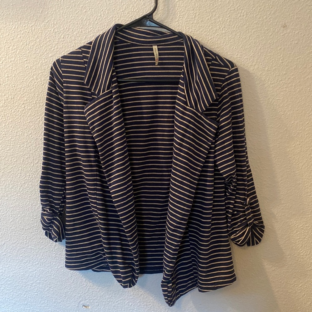 Olivia Moon striped blazer size medium